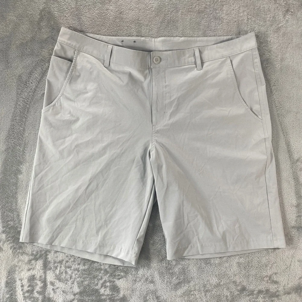 COLUMBIA PFG Fishing Shorts Mens 38‎ Gray Performance Outdoor Utility Summer